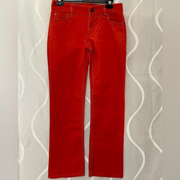 J Crew Burnt Orange corduroys, Size 0R